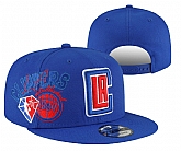 Clippers Team Logo Blue 75th Anniversary Adjustable Hat YD,baseball caps,new era cap wholesale,wholesale hats